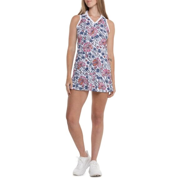 ***Tail Activewear Zena Fold-Over Collar Tennis Dress - UPF 50, Sleeveless*** - Picture 1 of 3